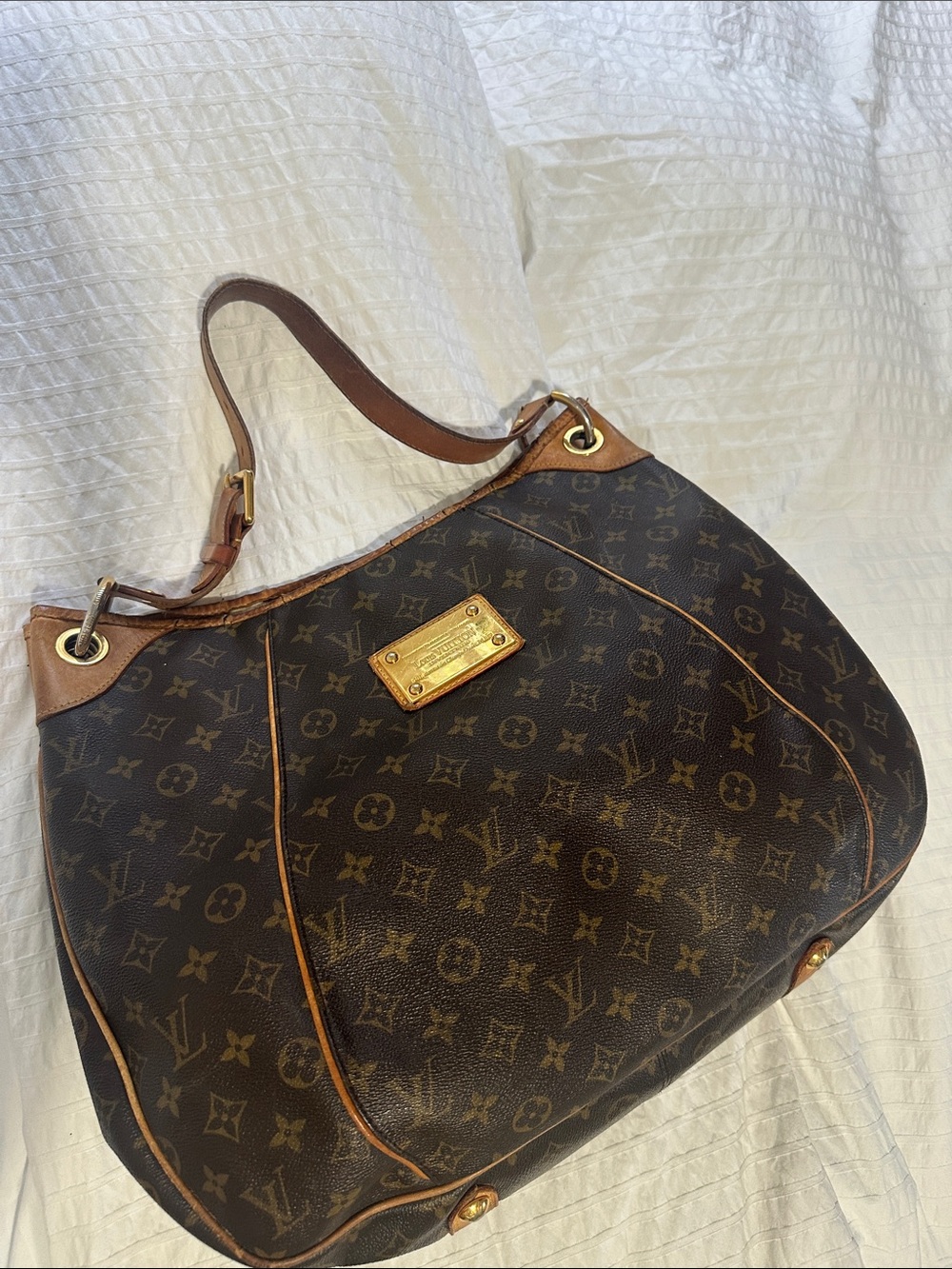 Louis Vuitton Galleria Monogram Canvas Shoulder Hobo Bag